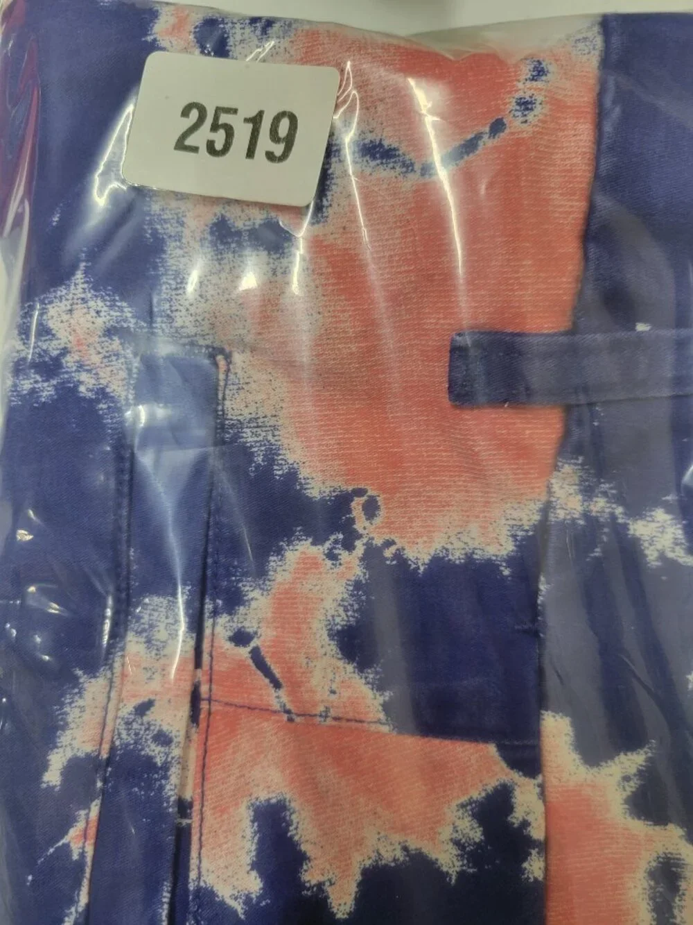 Dockers Men’s Blue & Coral Tie-Dye Chino Shorts